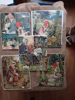 Sprookjespuzzels, oud, 5 stuks, zonder doos, leuk en apart!, Antiek en Kunst, Ophalen of Verzenden
