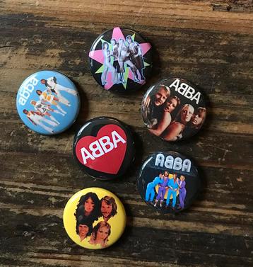 ABBA buttons speldjes pins beschikbaar voor biedingen