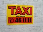 sticker TAXI v.Helvoort, Ophalen of Verzenden, Zo goed als nieuw, Bedrijf of Vereniging