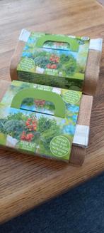 Twee moestuin pakketten voor binnen of in de tuin !!, Tuin en Terras, Bloembollen en Zaden, Ophalen, Voorjaar, Volle zon, Zaad
