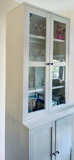 Buffetkast IKEA HAVSTA with glass doors 81x47x212cm, Huis en Inrichting, Kasten | Buffetkasten, Ophalen, Zo goed als nieuw, 25 tot 50 cm