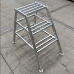 Stukadoorstrap, trap, trapje, opstap, aluminiumtrap, stuc, Doe-het-zelf en Verbouw, Ladders en Trappen, Ophalen of Verzenden, Nieuw