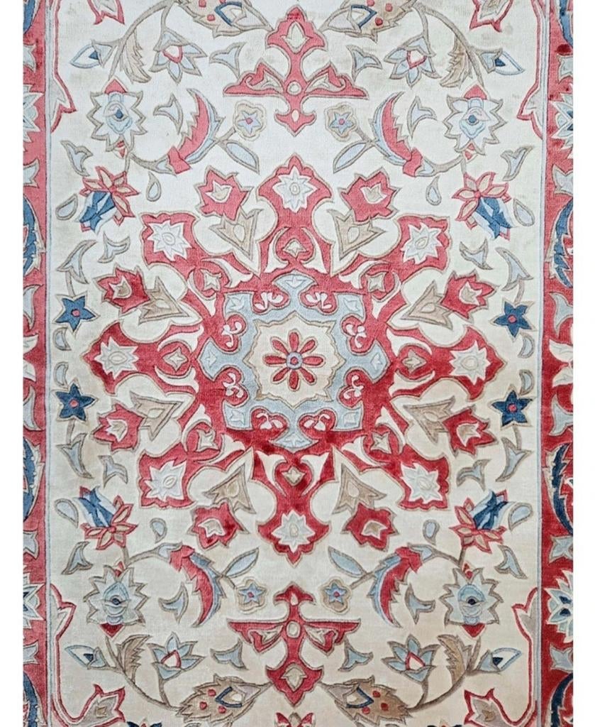 Handgeknoopt orient silk tapijt medallion China 94x155cm, Zo goed als nieuw, HYPE POP-UP, Oosters, Rechthoekig