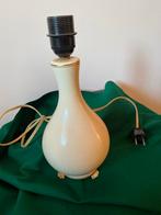 Vintage Lampvoet Crème gouda Holland, Gebruikt, Ophalen of Verzenden, Minder dan 100 cm, Gouda plateel