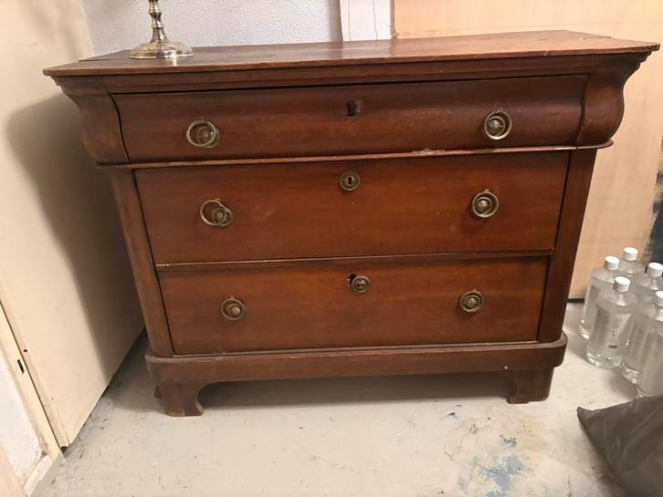 Comode kastje antieke ladenkast eiken, Huis en Inrichting, Kasten | Ladekasten, Zo goed als nieuw, Minder dan 100 cm, 50 tot 100 cm