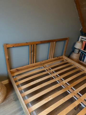 Ikea Luroy bedframe 140x200 met lattenbodem zonder matras - afbeelding 2