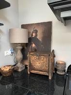 Nostagische afbeelding op houten plank ,poster oude meester, Ophalen, Gebruikt