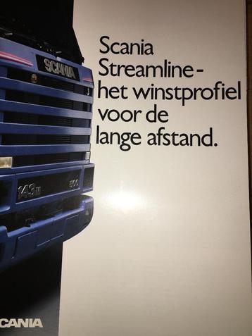 Scania Streamline brochure/folder 1990 met 113 143 Nederland beschikbaar voor biedingen