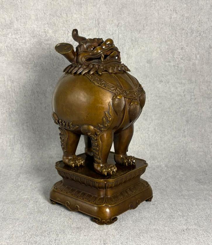 Fabeldier standbeeld / wierookbrander China brons, Antiek en Kunst, Kunst | Niet-Westerse kunst, Ophalen of Verzenden
