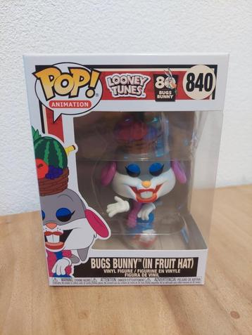 Funko POP! Looney Tunes #840 Bugs Bunny - In Fruit Hat nieuw beschikbaar voor biedingen