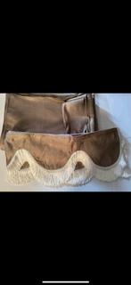 Vrachtwagen Gordijnen Set - Beige met Franjes, Ophalen of Verzenden, Nieuw