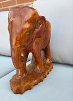 Prachtig handgemaakt houten olifant beeld, Ophalen