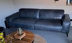 Lederen bank - Stijlvolle zitbank, Huis en Inrichting, Banken | Bankstellen, Ophalen, Zo goed als nieuw, Rechte bank, Modern