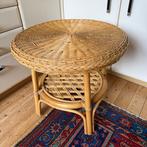 Bijzettafel, plantentafel, rotan, bamboe, boho, Ibiza style, Ophalen, Zo goed als nieuw