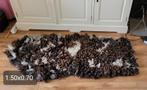 Schapenvacht handgevilt. 1.50x0.70 Hollands Bont schaap, Huis en Inrichting, Stoffering | Tapijten en Kleden, Overige kleuren