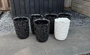 Barok bloempotten - set van 6 Stuks beschikbaar voor biedingen