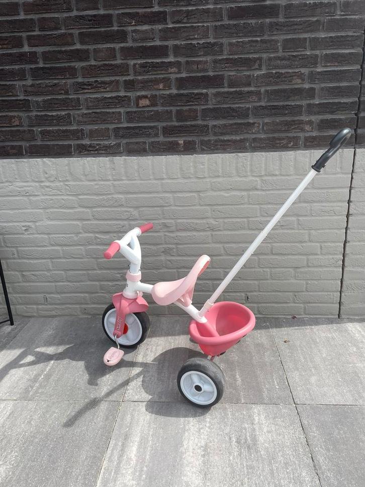 Smoby driewieler met duwstang, Fietsen en Brommers, Fietsen | Driewielers, Gebruikt, Duwstang, Ophalen