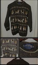 Landleven wollen dames trui met honden, Kleding | Dames, Truien en Vesten, Ophalen of Verzenden, Zo goed als nieuw, Maat 46/48 (XL) of groter