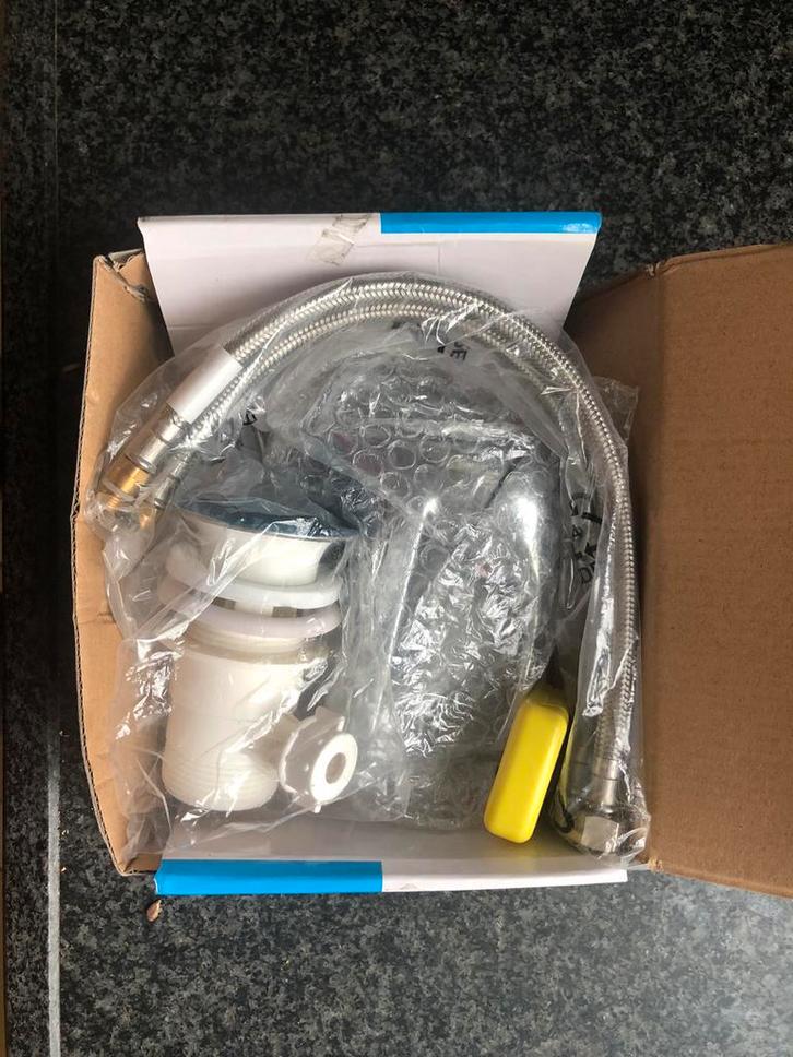 Nieuwe Schütte wastafel mengkraan, Doe-het-zelf en Verbouw, Sanitair, Nieuw, Wastafel, Chroom, Ophalen of Verzenden