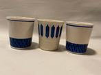 Curiosa Set van 3 VEB Elsterwerda Melkbekers mokken, Ophalen, Gebruikt, Overige stijlen, Kop(pen) en/of Schotel(s)