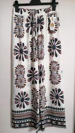 SUPER GAVE en TRENDY broek met print en wijde pijpen mt. S/M, Overige kleuren, Nieuw, Ophalen of Verzenden, Maat 36 (S)