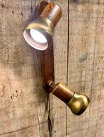 Stijlvolle vintage jaren 70 spotjesbalk, Huis en Inrichting, Lampen | Spots, Ophalen of Verzenden, Zo goed als nieuw