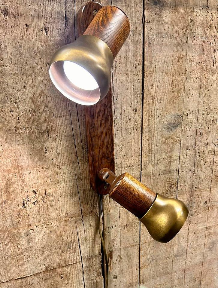 Stijlvolle vintage jaren 70 spotjesbalk, Huis en Inrichting, Lampen | Spots, Zo goed als nieuw, Ophalen of Verzenden