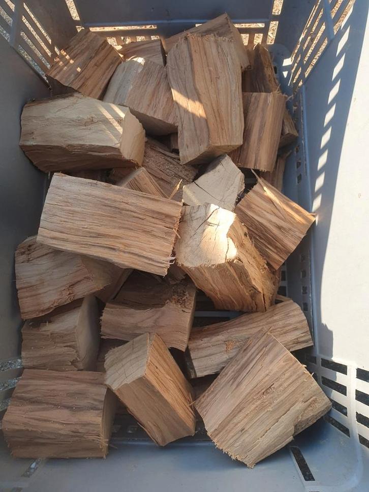 Olijfhout chunks schorsvrij, Tuin en Terras, Haardhout, Blokken, Overige houtsoorten, 6 m³ of meer, Ophalen of Verzenden