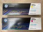 2 originele nieuwe HP toners HP CF532A-CF533A Y-M (HP 205A), Ophalen of Verzenden, Nieuw, Toner, HP (ORIGINEEL)