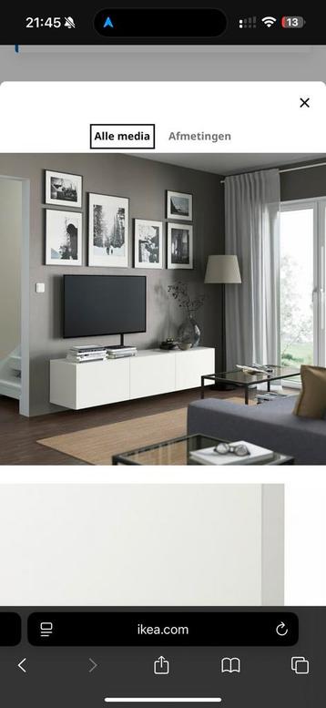 IKEA BESTÅ Tv-meubel met Lappviken deuren