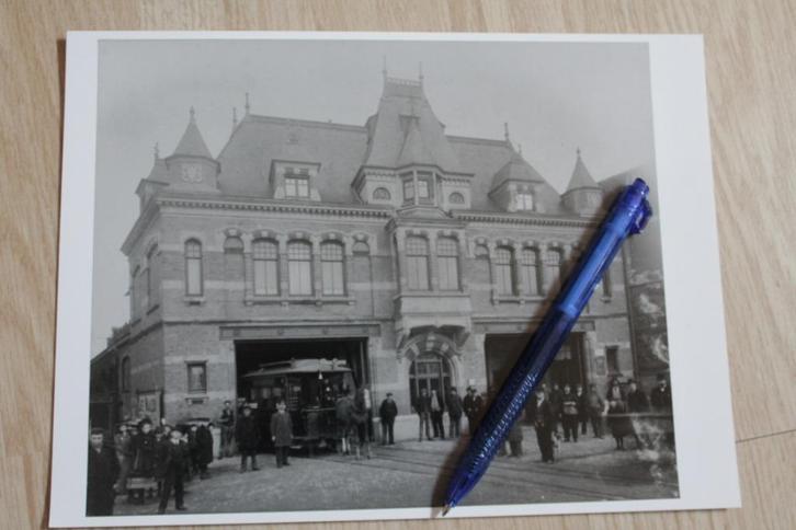 Foto Gemeentearchief - Remise Schulpenbrug, Weesperzijde, Verzamelen, Spoorwegen en Tramwegen, Zo goed als nieuw, Tram, Kaart of Prent