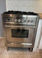 Boretti 4pits gasfornuis met oven, Witgoed en Apparatuur, Fornuizen, Ophalen, Gebruikt, 60 cm of meer, 4 kookzones