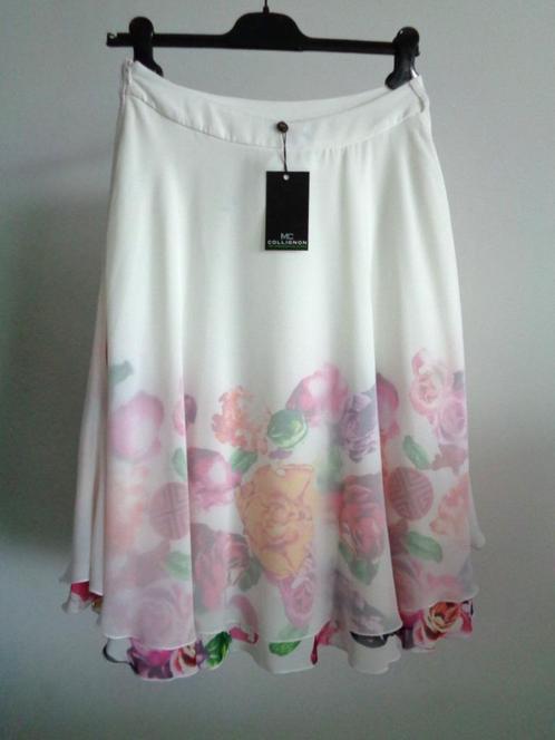 Monique Collignon designer voile rok, small NIEUW, Kleding | Dames, Rokken, Nieuw, Maat 36 (S), Wit, Knielengte, Ophalen of Verzenden