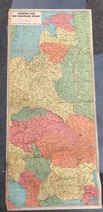 Kaart WO2 van het Oostelijk front, Antiek en Kunst, Curiosa en Brocante, Ophalen of Verzenden
