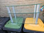 Glazen televisie meubel, Ophalen, 25 tot 50 cm, Minder dan 100 cm