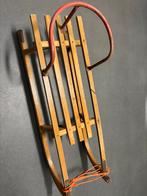 Houten slee met rugleuning, Ophalen of Verzenden, Rugleuning, Gebruikt, Hout