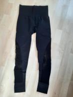 zwarte legging met netstructuur, Legging, Maat 36/38 (S), Zwart, Ophalen of Verzenden