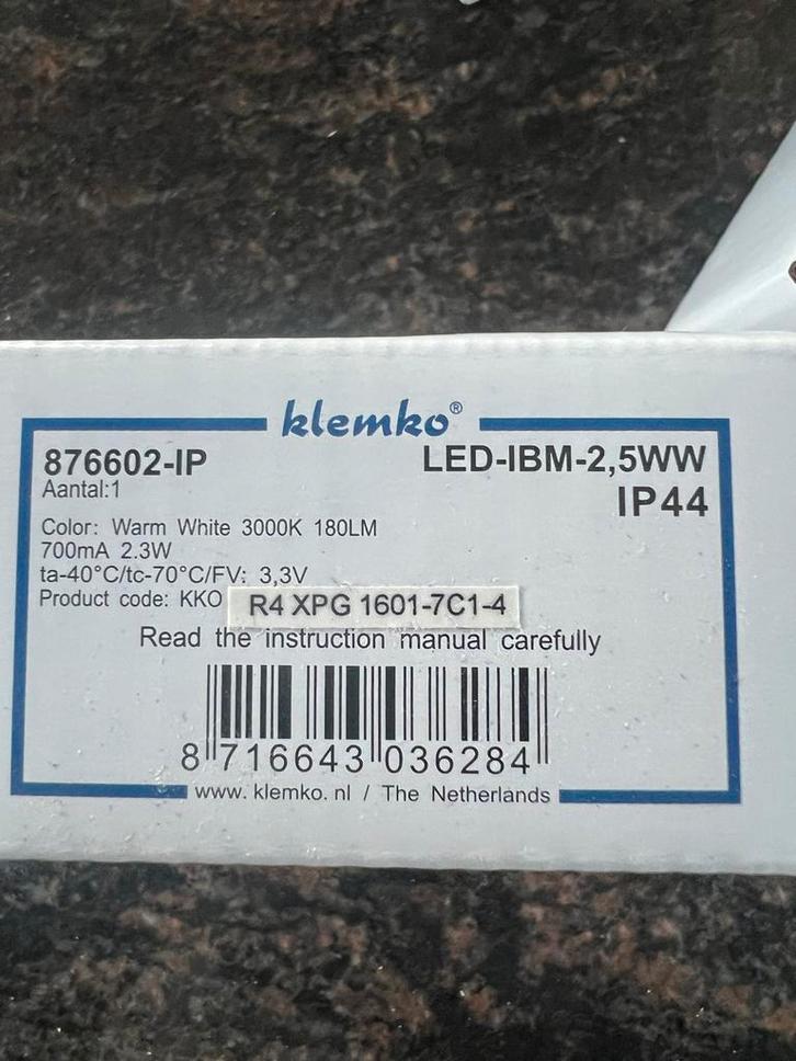 4x LED Inbouwspots Kantelbaar - Nieuw!, Doe-het-zelf en Verbouw, Bouwverlichting, Nieuw, Lamp met armatuur, Minder dan 50 watt