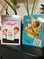 Vintage Kellogg's Reclameborden - Set van 2, Ophalen of Verzenden