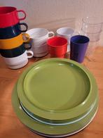 Mepal servies campingservies borden soepkommen glazen retro, Ophalen of Verzenden, Zo goed als nieuw