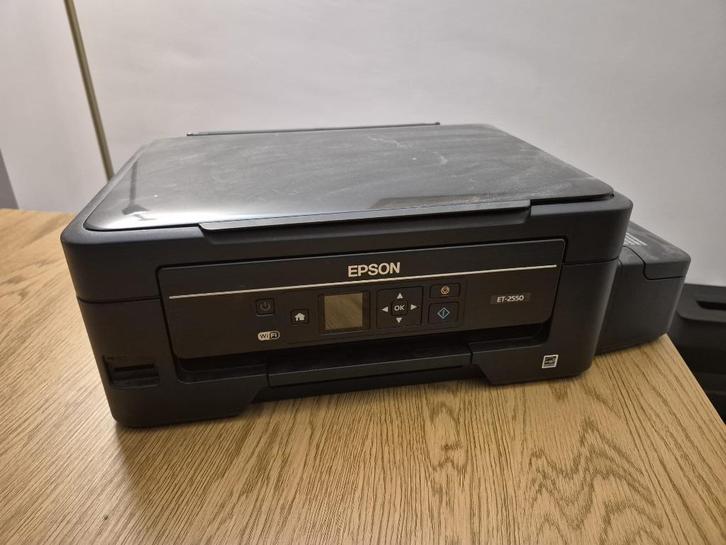 Epson ET2550 Printer/Scanner + Black Ink, Computers en Software, Printers, Zo goed als nieuw, Printer, Inkjetprinter, Kleur printen