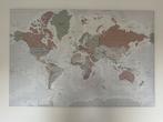 Canvas schilderij - wanddecoratie wereldkaart - vintage, Antiek en Kunst, Ophalen