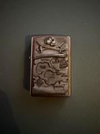 Zippo Aansteker - Piraten Kaart - Goede Staat, Ophalen of Verzenden, Zo goed als nieuw, Aansteker