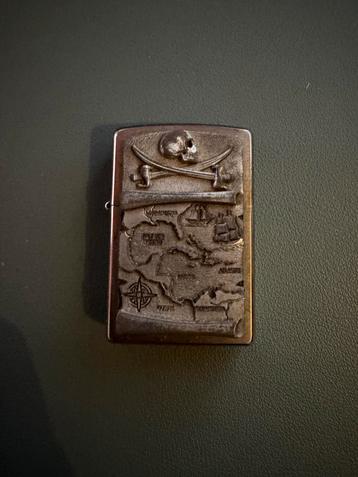 Zippo Aansteker - Piraten Kaart - Goede Staat beschikbaar voor biedingen