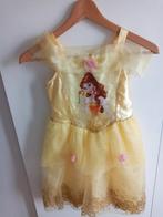 110-116 prachtig gele jurk goudglitter prinsessenjurk Disney, Disney, Meisje, Nieuw, Ophalen of Verzenden