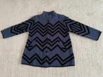 Vest/jas (dames) mt. L, blauw met zwart, zo goed als nieuw, Blauw, Maat 42/44 (L), Ophalen of Verzenden, Zo goed als nieuw