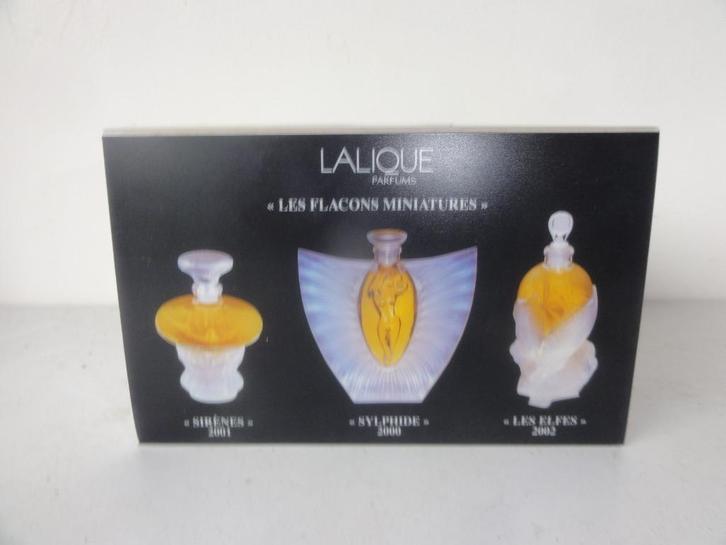 2 verschillende Lalique miniaturen sets, Verzamelen, Parfumverzamelingen, Nieuw, Miniatuur, Gevuld, Verzenden