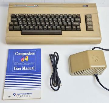 Commodore 64 Breadbin Met Voeding Handleiding en Coax Kabel beschikbaar voor biedingen