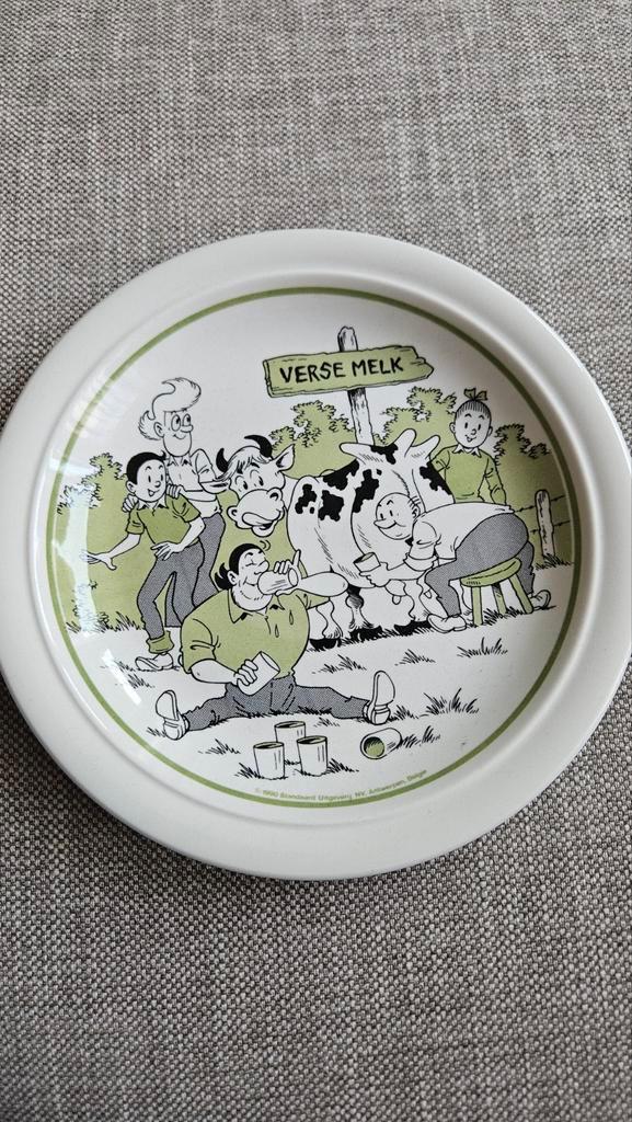 Suske en Wiske Bord - Verse Melk - Vintage 1990, Antiek en Kunst, Antiek | Schalen, Ophalen of Verzenden