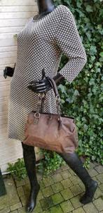 E411 ABRO accessories bruine schoudertas van nylon en PU led, Sieraden, Tassen en Uiterlijk, Tassen | Damestassen, Schoudertasje